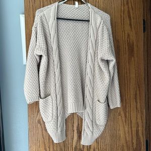 Tan cardigan